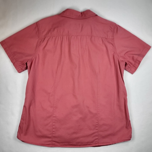 CE Schmidt Workwear Coral Pink SHIRT Womens Size L Button Up Fit For Her Pockets - Picture 6 of 16